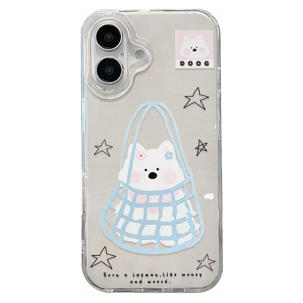 Painted Phone Case for iPhone 12 13 15 16 iPhone 16 12 13 14 15 Pro  14 15 16 Pro Max Coverage Shockproof Anti-Fingerprint Fresh Style Protective Case