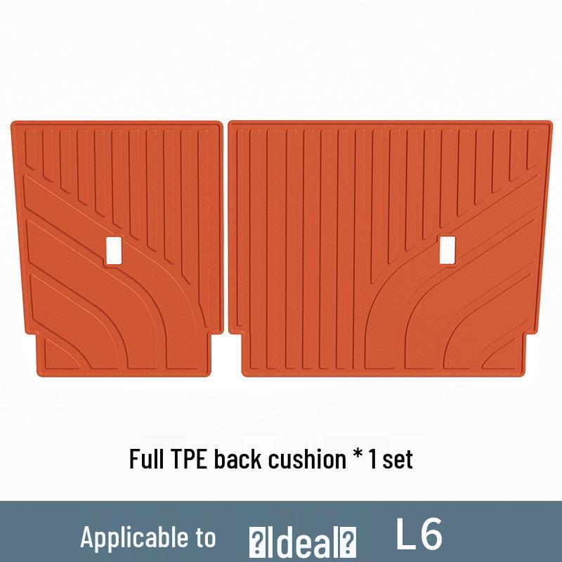 Li Auto L6 Trunk Mat & Backrest Pad - Three-Row Seat TPE Modification Accessories