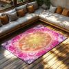 Cozy Moroccan Area Rug Boho Chic Home Decor Non Slip Floor Mat Persian Style Accent Rug Modern Living Room Carpet Durable Washab