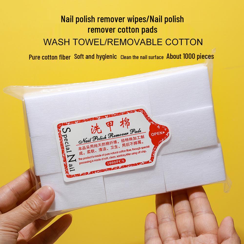 Lint-Free Nail Polish Remover Cotton Pads - Salon Quality Nail Cleaning Sheets