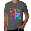 Modernist Memphis Abstract Neon Art TShirt Breathable Workout Short Sleeve Top