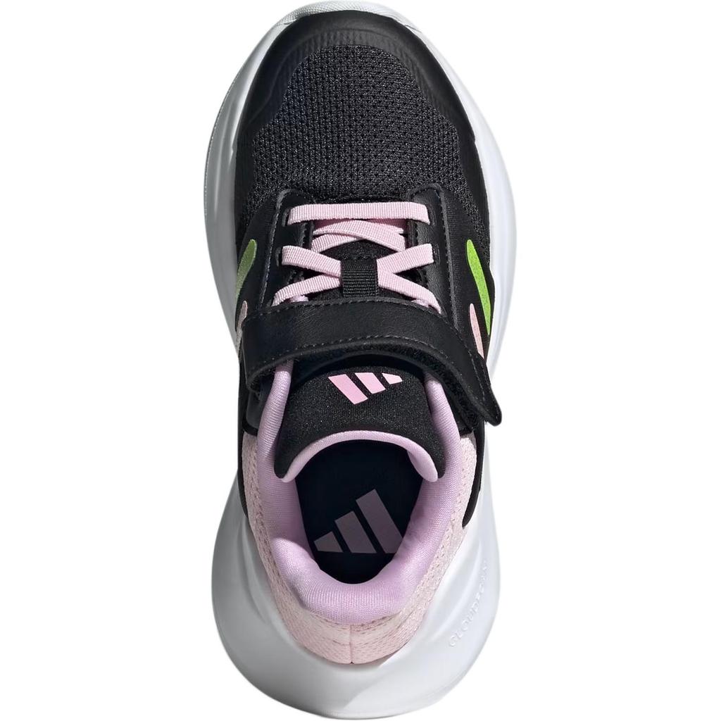 Adidas TENSAUR RUN 2.0 Abrasion Resistant Low top Kids' Running Shoes Black/Clear Mint Green/Clear Pink Kids' IH1052