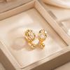 Japan-Korea Zirconia Round Pendant Earrings: High-End, Niche Design Dangles