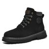 European Station Exit Men's Martin Boots 6 Hole Yellow Boots British Tooling Shoes Autumn and Winter High Top Desert Men's Boots