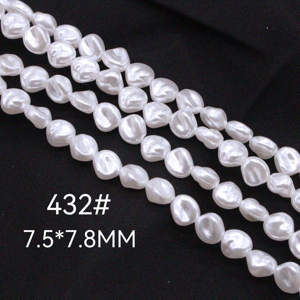 4.5-7.9mm Imitation pearl Irregular Shape Baroque Style Semi-Finished Beads ABS Irregular Pearls Earrings Making