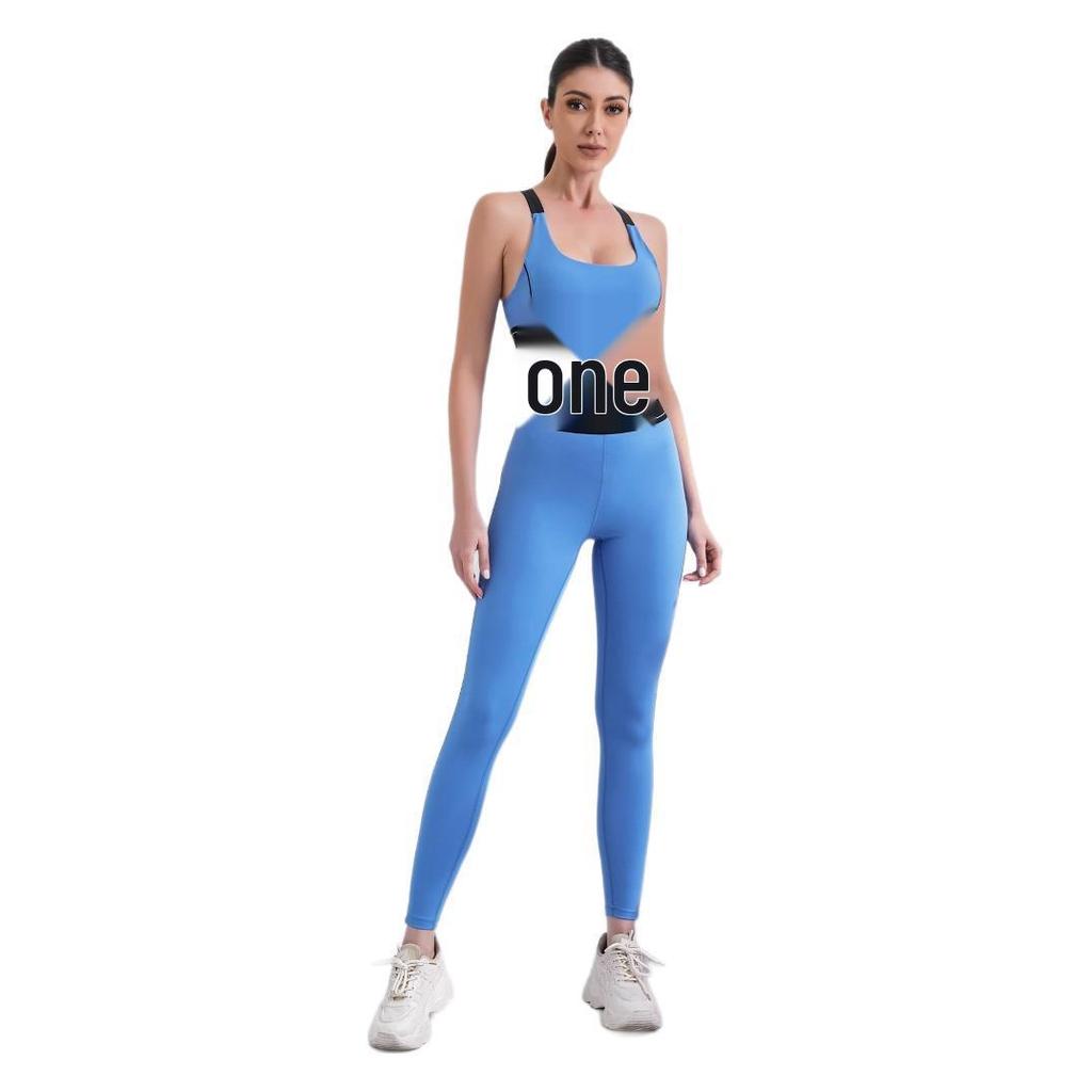 2025 Spring/Summer Women's Color Block Butt-Lifting Yoga Pants & High Elastic Breathable Sports Vest