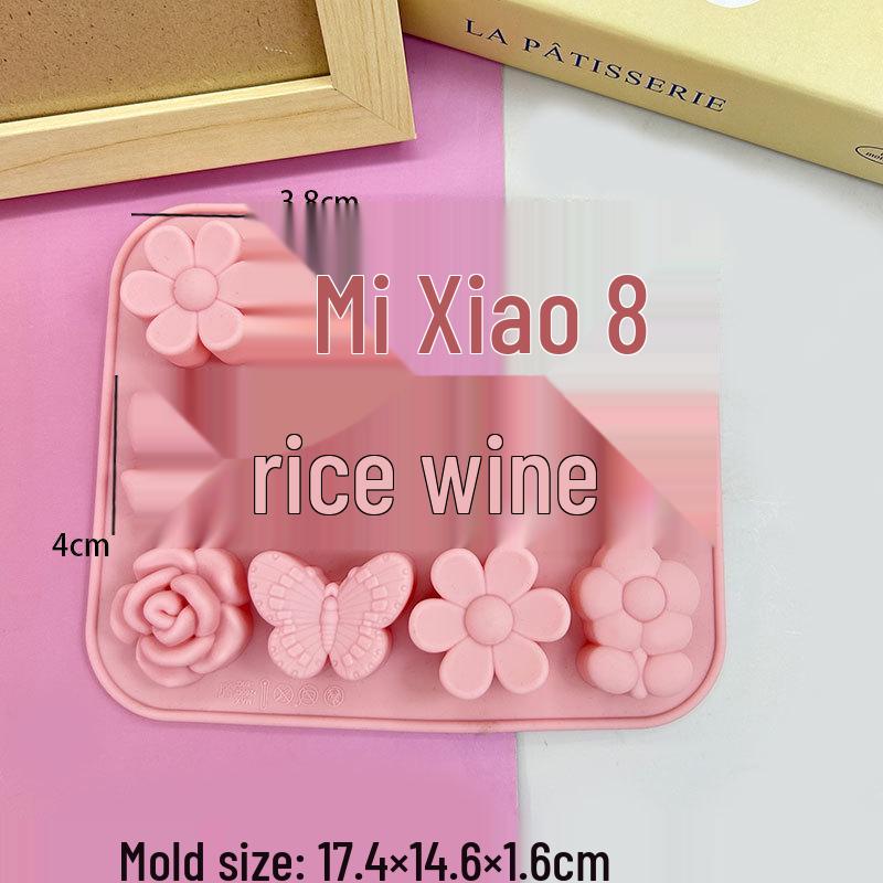 12-Cavity Braided Wavy Long Strip Gummy Mold, Crayon, Knife & Fork, Panda Mousse Pudding Mold