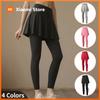 Teenage Girl Solid Color Bottom Pants Skirt Solid Color Women's Summer Sports and Fitness Half Skirt Casual Versatile Leggings