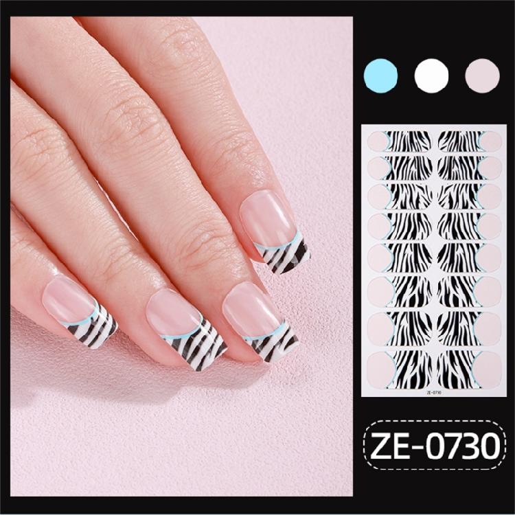 Valentine's Day Full Wrap Nail Stickers Nails Polish Strips Adhesive DIY Nails Art Decals Manicure Accessories