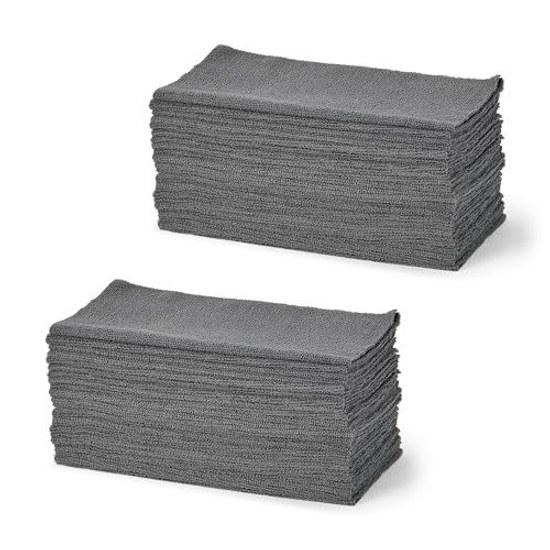 Basics Microfiber Cloth Exterior 30.5cm 48 Pieces Gray Car Motorcycle