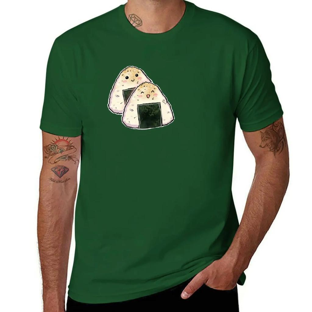 Onigiri TShirt graphic tee shirt aesthetic clothes funny t shirts men