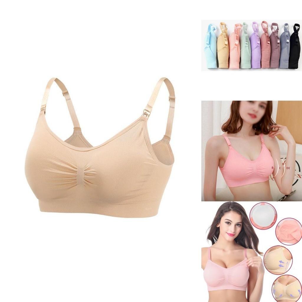 Nahtloser Still-BH für Schwangere, ultra-glatt und weich, ohne Bügel, Still-Dessous für Komfort