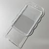 1 Set Transparent Card Holder with Spring Rope Keychain Student ID Bus Card Meal Campus Card Protective Cover