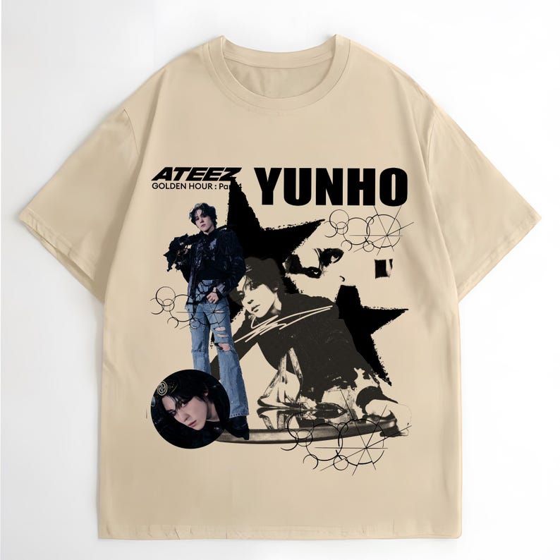 Retro Yunho Ateez Shirt, Ateez Golden Hour Part 4 Shirt, Ateez World Tour 2026 Shirt, Ateez Members Kpop Shirt, Ateez Mito 4XL