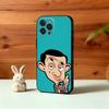 1PC Classic M-Mr B-Bean Funny Phone Case For iPhone17,16,15,14,13,12Plus,Pro Max,XS,5G Soft Silicone Black Cover