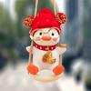 2025 Christmas Swing Duck Ornaments Mini Duck Netred Hanging Pendant Car Interior Decoration Xmas Birthday Gifts