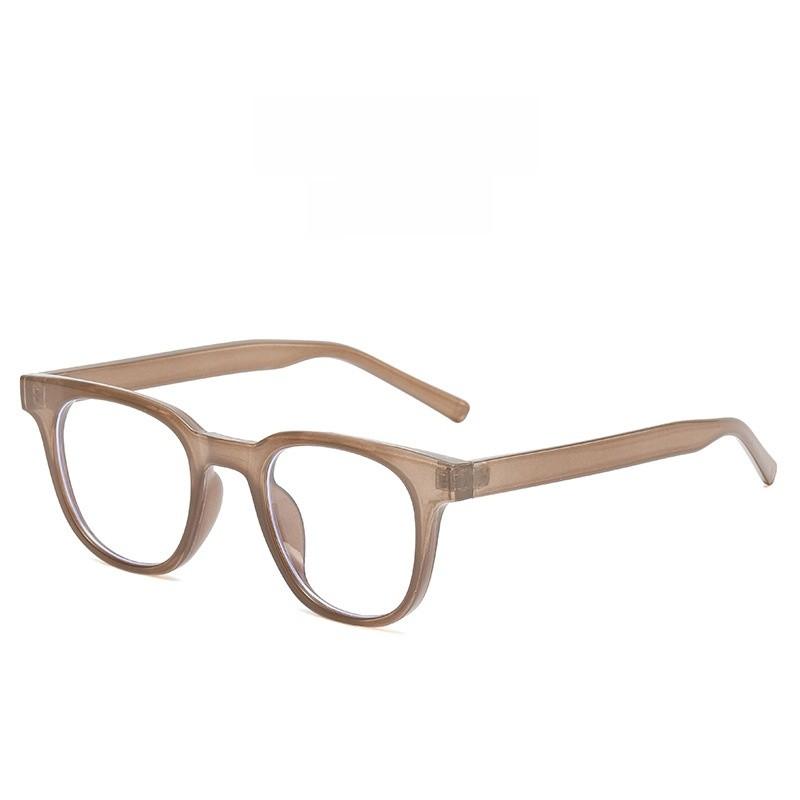 Version Blue Light Blocking Glasses For Women With Retro Square Frame And Resin Lenses