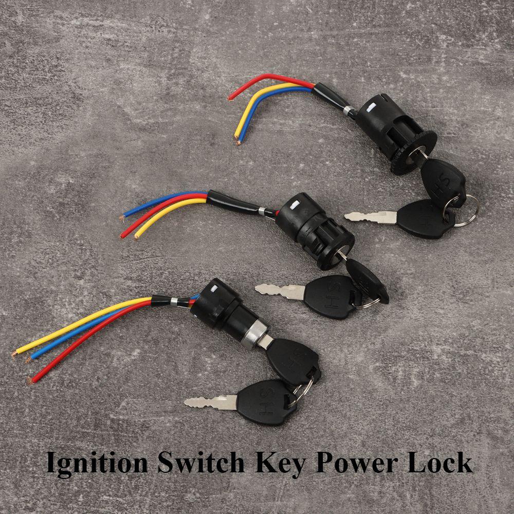 Power Locks Electric Scooter Lock Cycling Parts Ignition Switch Dustproof Lock Key Power Lock