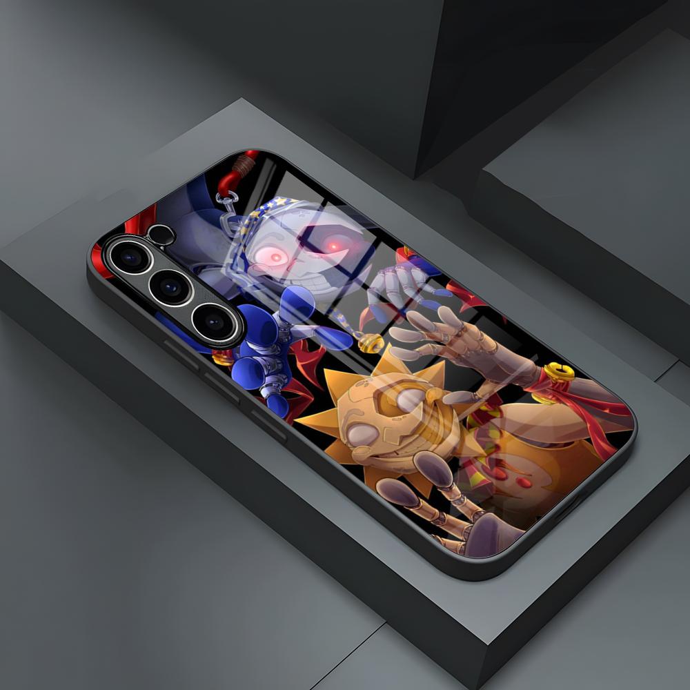 FNAF Sundrop Phone Case For S24 Ultra Samsung S23 Fe S22 S20 S21 Plus Galaxy A54 A34 A24 A53 Note 20 Glass Cover