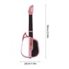 Foldable Electronic Guitar Toy for Kids 7 Notes Keys Rechargeable Battery Portable Music Educational Instrument Travel Gift