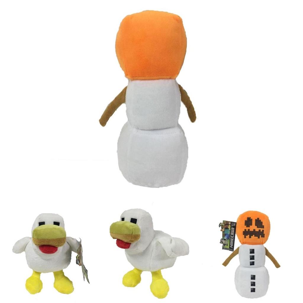 Urocza 20cm pluszowa zabawka Minecraft Bałwan Golem Wilk Kurczaki Miękkie wypchane zwierzątko Prezent