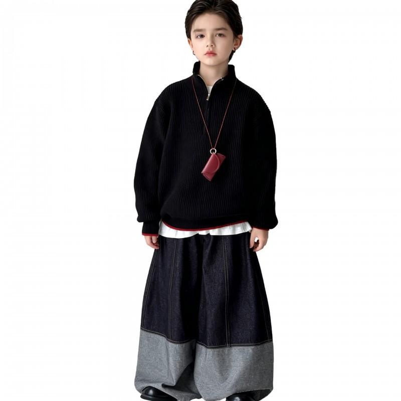 Boys Denim Pants Kids Casual Trousers Fall Fashion Jeans Toddler Long