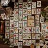 46 Stück/Box Grüne Waldserie Aufkleber Ästhetische Aufkleber Tagebuch Planer Dekorative Handy-Aufkleber Scrapbooking Bastelaufkleber