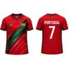 Naujas Portugalijos Vėliavos Futbolo Džersis Lauko Sporto Treniruočių Kvėpuojantis Futbolo Trumpomis Rankovėmis Marškinėliai Vyriški Ir Moteriški Laisvalaikio Viršutiniai Drabužiai