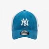 New Era Mlb New York Yankees Płócienna Czapka Truckerka Bez Usztywnienia Niebiesko-Biała