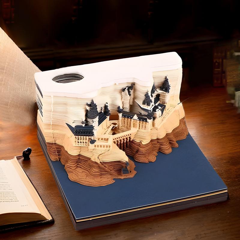 2025 3D Арт Календарь Украшения Бумажная Скульптура Блокнот Бумажная Скульптура Календарь — фото 3