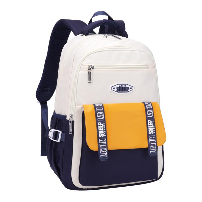 School bag Elementary school student Female junior high school student High school student Fashion simple burden reduction Lightweight backpack
