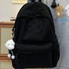 Schoolbag Corduroy Large Capacity Backpack New Casual Versatile Striped Velvet Mori Backpack Lightweight High School Student School Bag