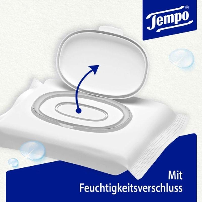 Tempo Sanfte & Sensible Aloe Vera Bidet-Feuchttücher 42 Tücher x 2 Packungen