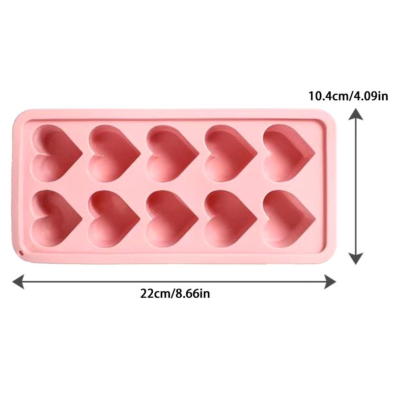 1Pcs Heart-Shaped Ice Cube Mold Multifunctional For Pudding Candy Whiskey Kitchen Accessaries Party Supplies Valentine'S Day