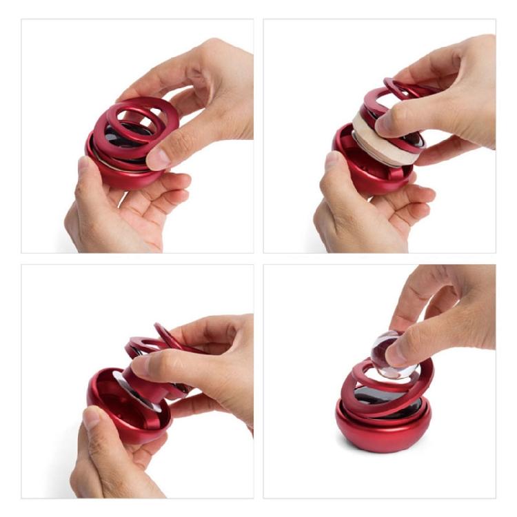 Automotive Air Freshener Solar Powered Rotating Perfume Vehicle Interior Trim