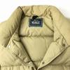 Woolrich 80s90s Vesta Vintage Puf Bej Bărbați S Guler Înalt Butoni cu Logo(FOLOSIT)