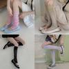 Sheer Mesh Floral Lace Leg Warmers Retro Style Slouch Socks New Calf Socks  Women