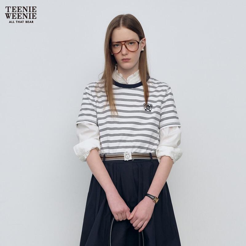 

Teenie Weenie Bear Letter Stripe T-Shirt M