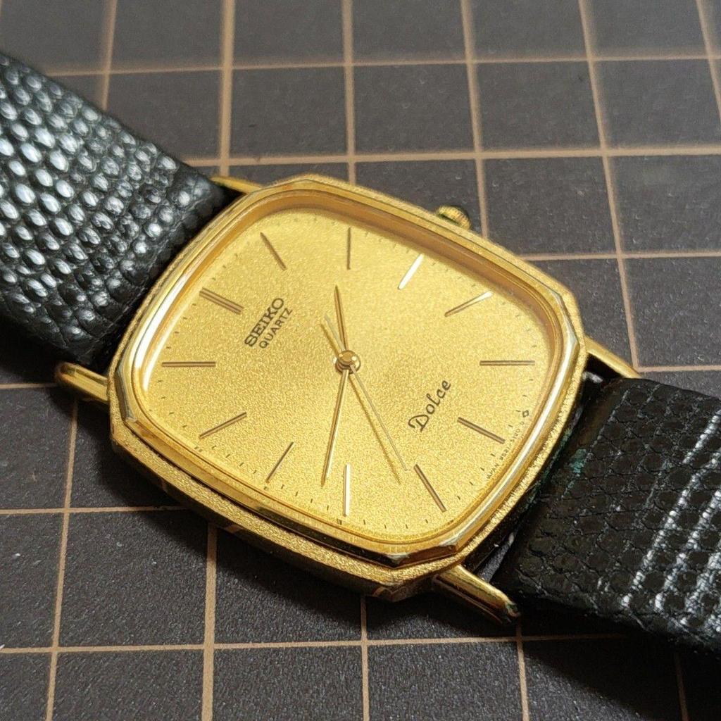 Used [Working Item] SEIKO DOLCE 9521-5120 Watch Men's Gold Watch Management K26
