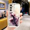 Phone Case for Samsung Galaxy S26 S25 Ultra S24 FE Cherry Blossom Sakura Fashion Shell S23 Plus S22 + S21 S20 5G Soft Silicone F