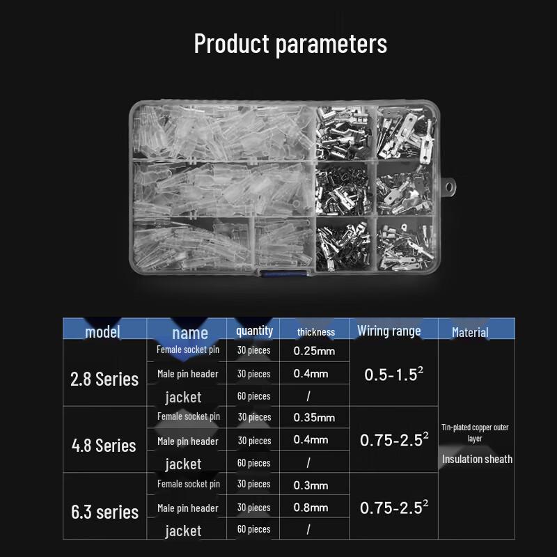 HUNJUN Cold Press Wire Connectors Kit