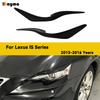 Carbon Fiber Front Bumper Headlight Eyebrow Eyelid Covers For Lexus IS300 200t 250 2013 - 2016 Car Fiber Glass Matt Black Primer