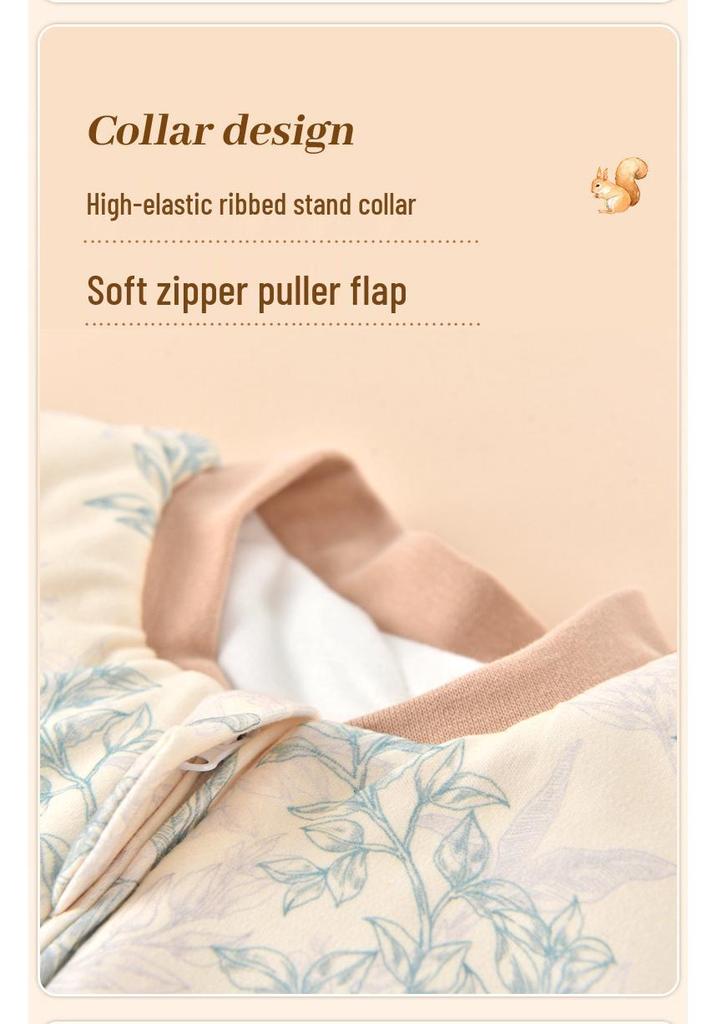 Sacco nanna per neonato in seta di gelso/cotone con gambe separate, coperta anti-calcio per 0-3 anni, modello Autunno/Inverno/Primavera