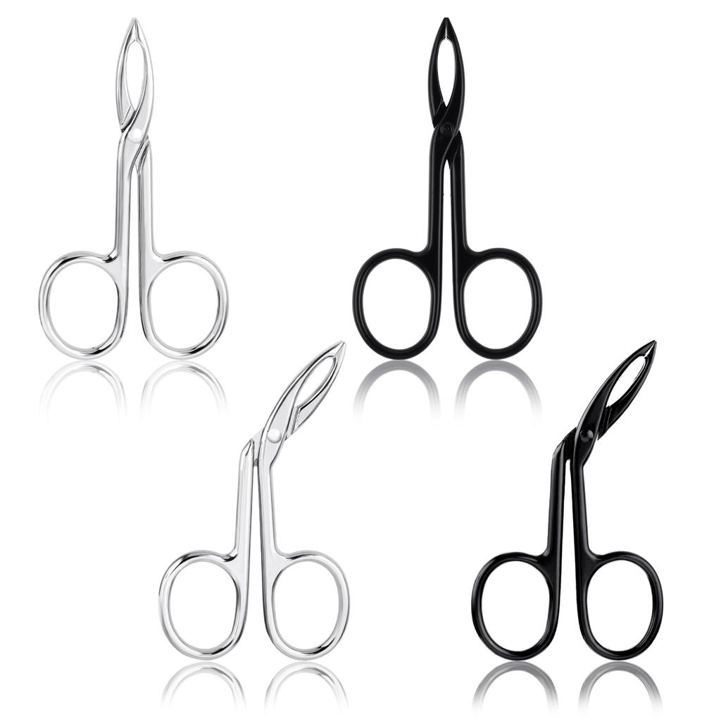 Eyebrows Tweezers Straight Handle Tip Scissors Shaped Eyebrow Plucker Tweezers for Facial Hair Plucker Remover Eyebrows Care