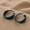 Exquisite Green Gem Dangle Earrings with Silver Needle - Elegant Statement Jewelry for Every Occasion