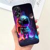 For OPPO A17 A17K Phone Case Flower Astronaut  Soft Silicone Matte Cover For Coque OPPOA17 OPPOA17K A 17 17K Fundas Shockproof