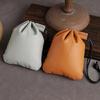 Handmade Leather Jewelry Gift Pouch Protective Travel Organizers for Bracelets Rings Packaging Solution