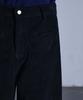 Seukeulaeteulpigsel Corduroy Front Pocket Curved Pants [Black]