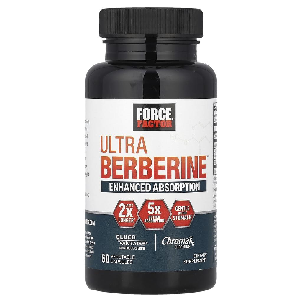 Force Factor, Ultra Berberine™, 60 Veggie Capsules