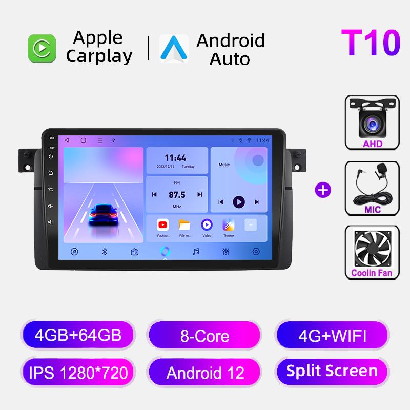 Car Radio For BMW E46 M3 318i 320i 325i 1998-2006 Wireless CarPlay Android Multimedia Video Player GPS Navigation 2din Autoradio